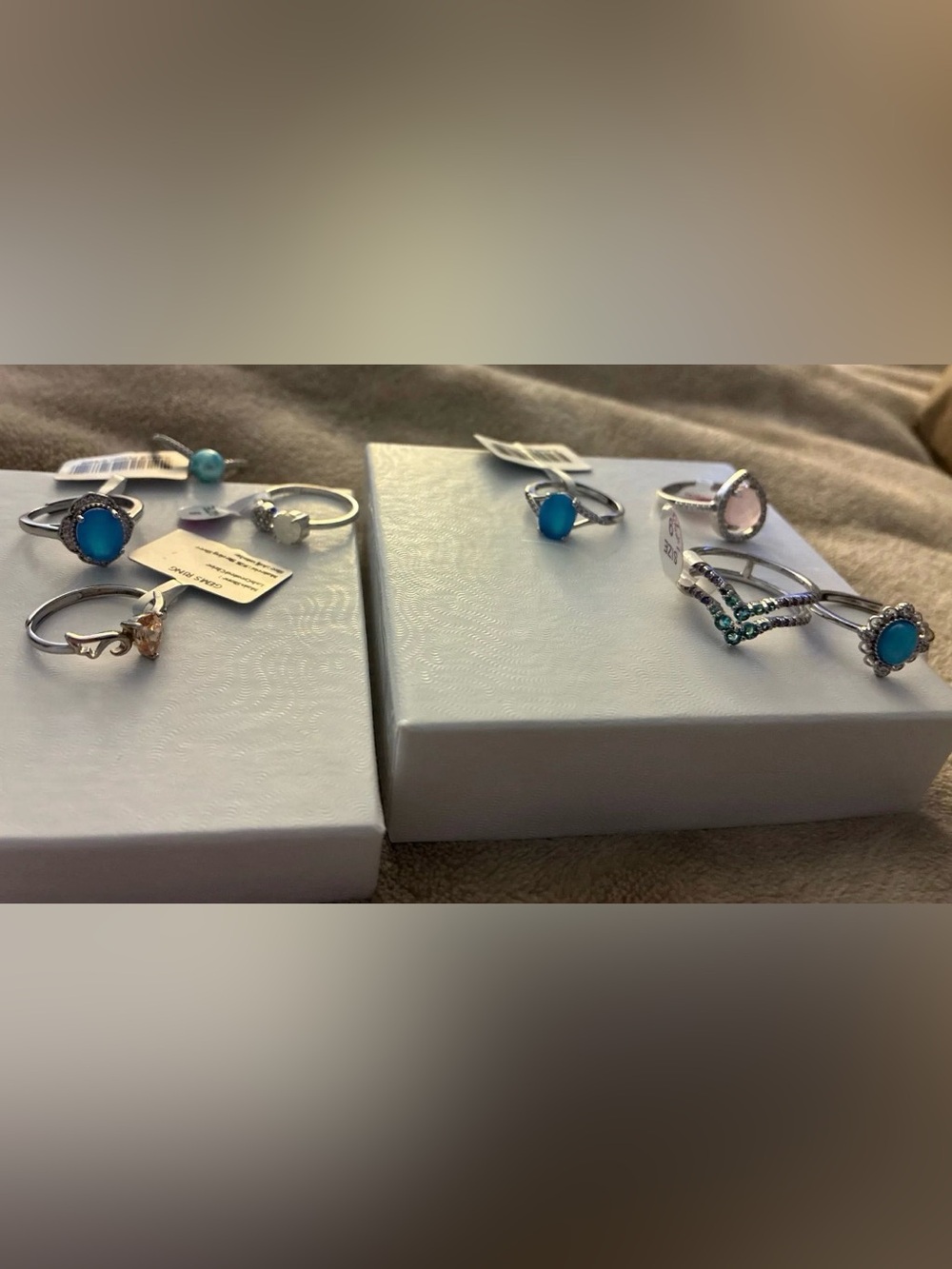 various .925 sterling silver lot real gems &+ bomb party